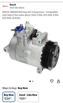 2011 Mercedes C 300 A/C Air Conditioner Compressor NEW Never Used