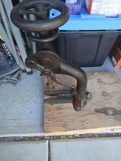 Antique drill press