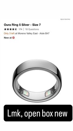 Oura 5 silver size 7