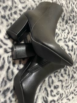 Black Block Heel Ankle Boots