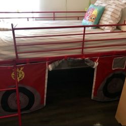 Twin Fire Truck Bunk Bed Loft tent