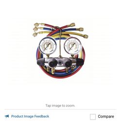 New JB 4 valve Aluminium charging and testing manifold never used for sale .