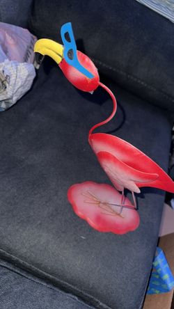 Small metal Flamingo Decoration