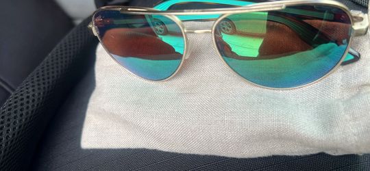 Costa Green Lens Aviator Polarized Sunglasses