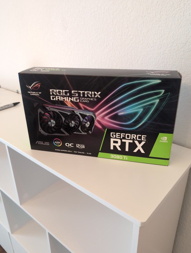 ASUS ROG STRIX GeForce 3080 TI OC Slightly Used, In Box