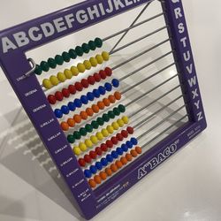 A Baco Kids Purple Rainbow Learning Toy Abacus 