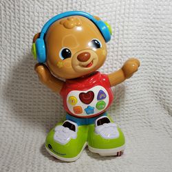 VTech Franklin follow me bear 13"tall. Franklin follows you . Light and sound. Great educational toy.  Franklin zips around talks and dances .  Works 