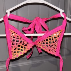Orange + Pink Fishnet Lingerie 