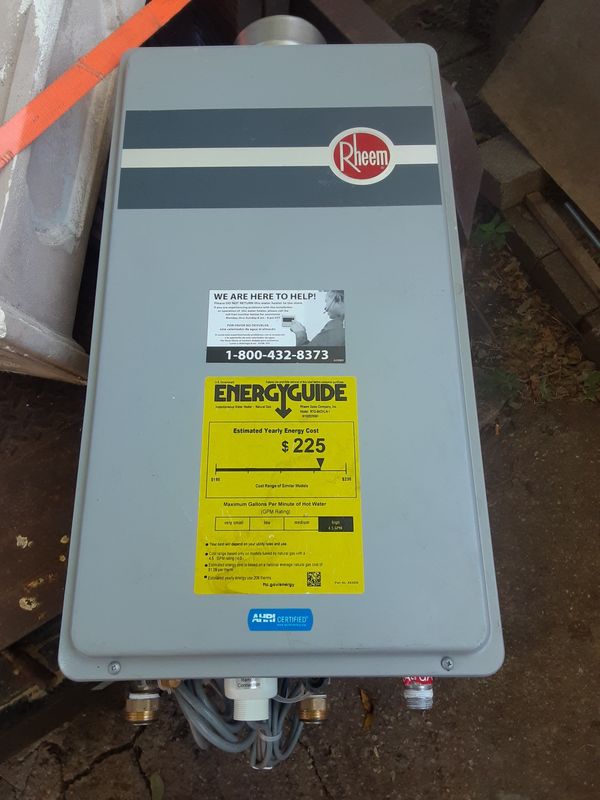 Rheem RTG84DVLN1 Tankless Water Heater for Sale in Dallas, TX OfferUp