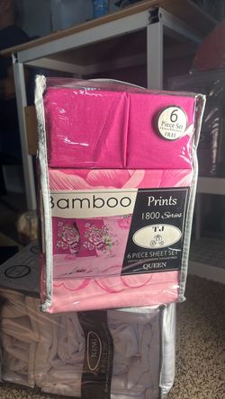 Bamboo Prints 1800 Series Queen Sheet Set