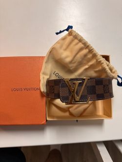 Louis Vuitton Damier Ebene LV Initiales Belt