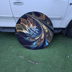 Aluminum Round Large CLOCK 