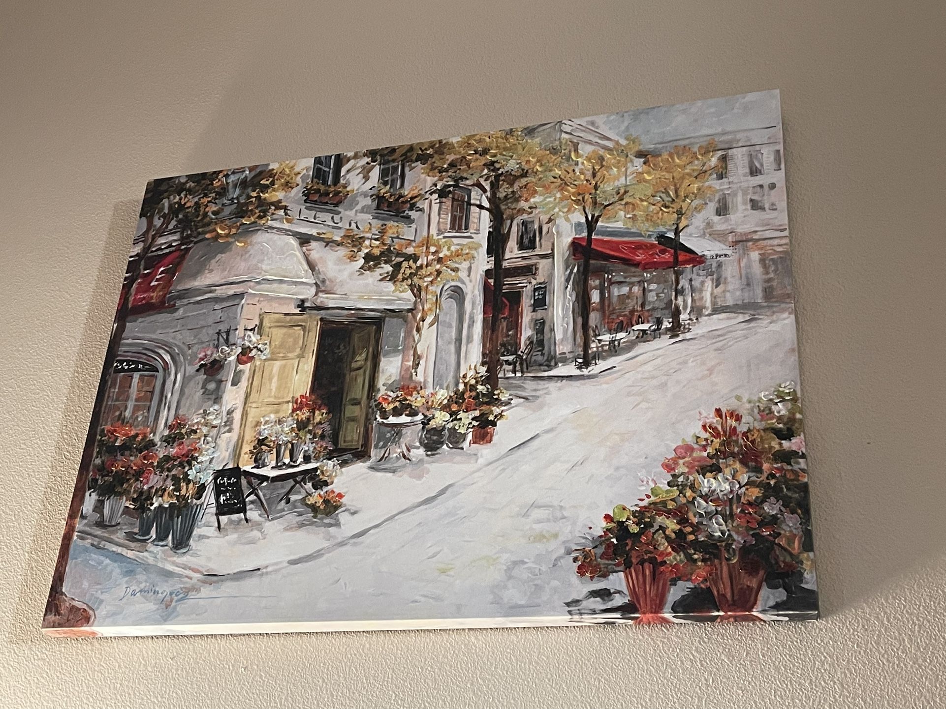 Cute European Street Wall Hanging