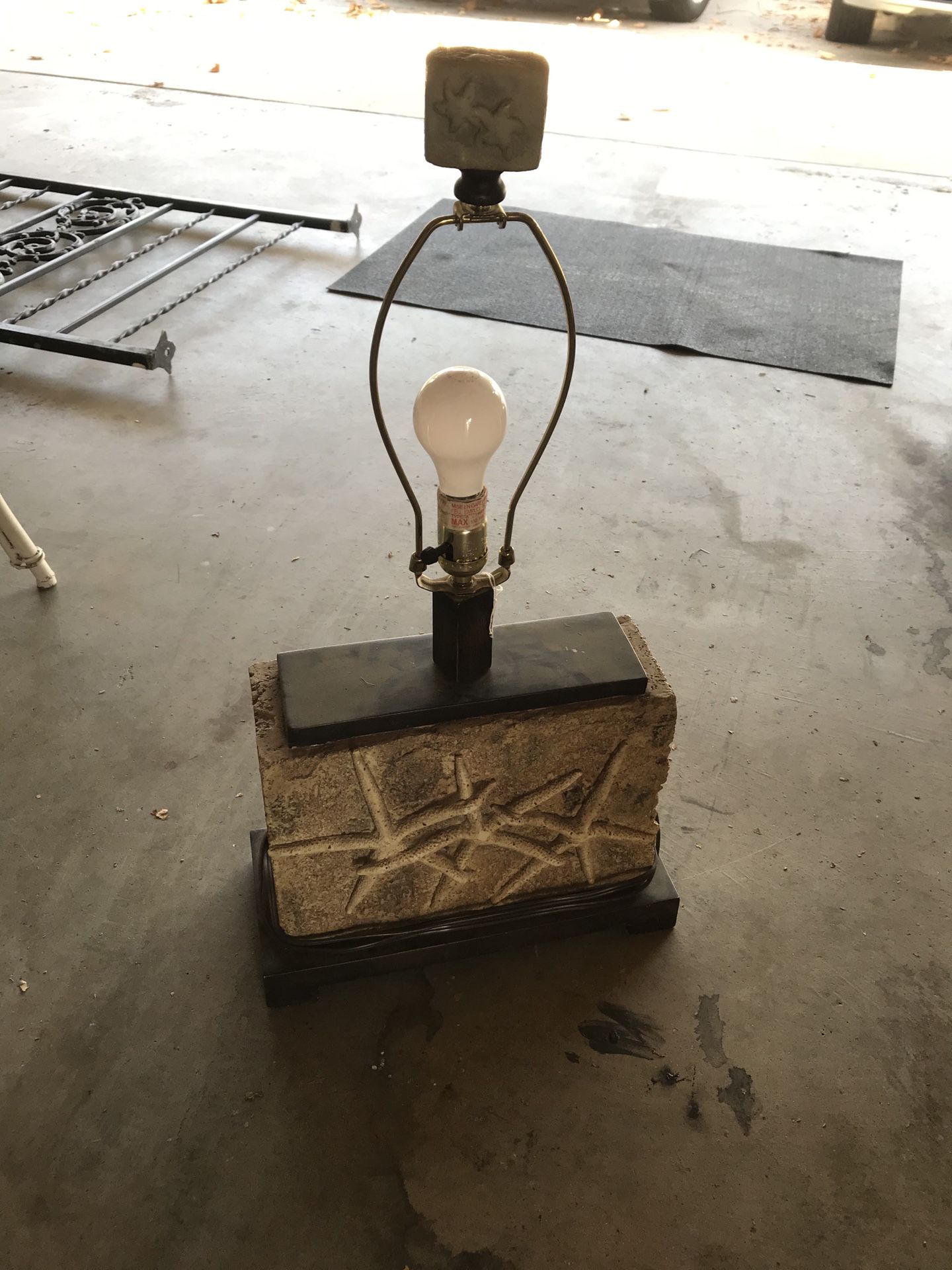 Lamp base without shade