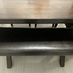 Table 4 Chairs And 1 Bench 