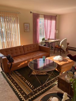 Black and Gold Round Coffee Table by Langley Street