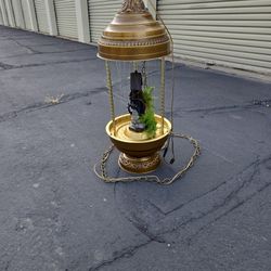 Hanging Mineral Oil Raining Fountain Lamp With Fountain