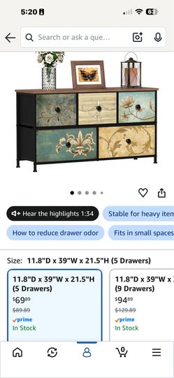 Moving Sale – 5-Drawer Storage Cabinet, Excellent Condition