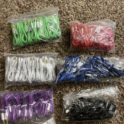 Lot Of Different Color Aux Cords 