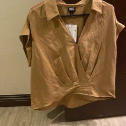 I.N.C International Concepts Tan Top - Size Medium