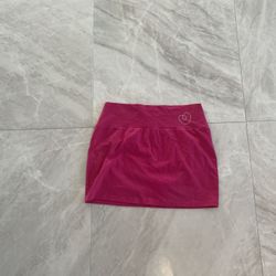 Pink Rhinestone Heart Express Skirt