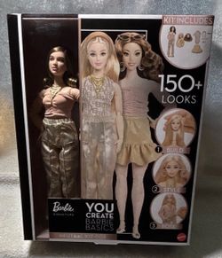 Mattel Barbie Signature You Create Barbie Basics Neutral Kit 003 Doll Set