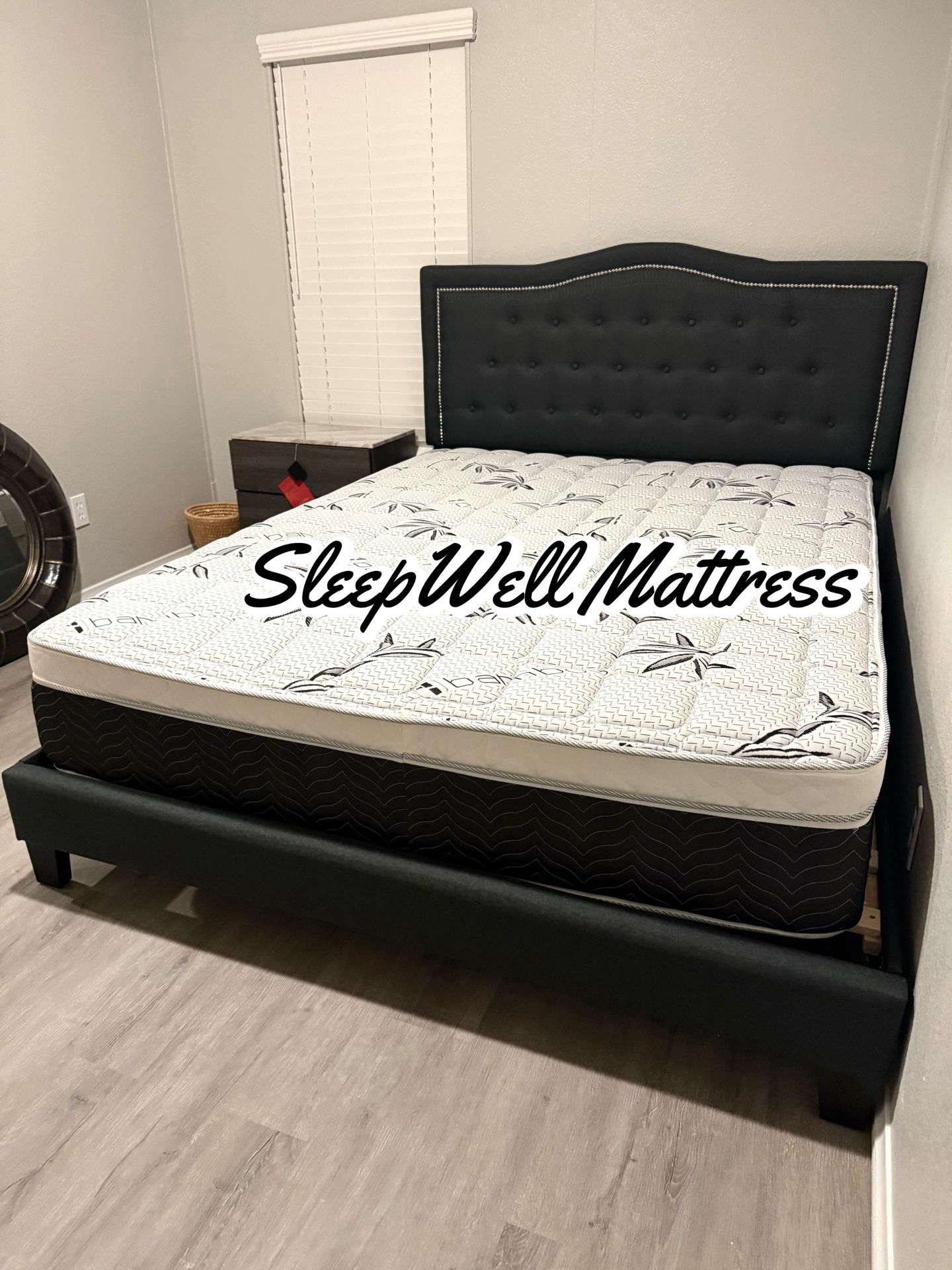 New Queen Bed Frame With Mattress
