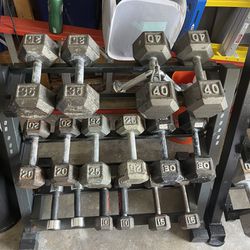 Dumbells, Plates, Bars, Bench Press, Stands, etc..looking To Sell Everything, Preferably To One Buyer