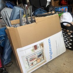 Bright room freestanding metal closet kit