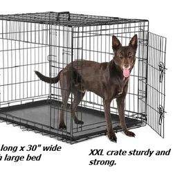 Dog Crate 48"x30"x30" High With Nice Bed