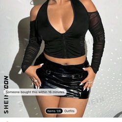   SHEIN BLACK SHIRT XL