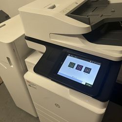 Office Printer- HP Color LaserJet Managed MFP E87650 printer X3A89A A3 11X17 w/Finisher 29K page