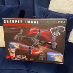 Sharper Image FPV Streaming Drone With VR Headset Brand New Never USED