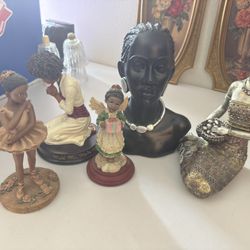 🖤 Collection of 5 African & Inspirational Figurines – One Lot