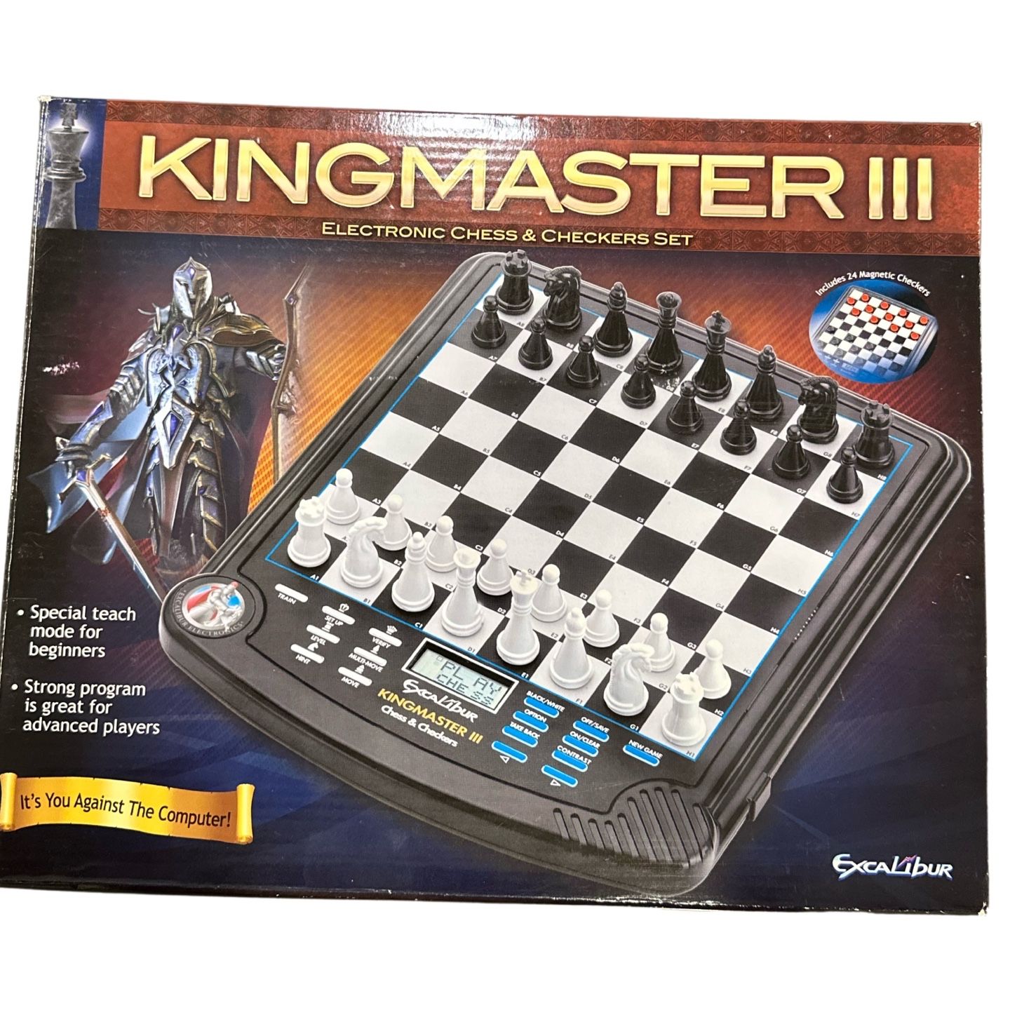 Excalibur King Master Electronic Chess Game Complete in Great 