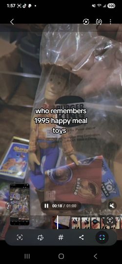 Chest full of happymeal toys