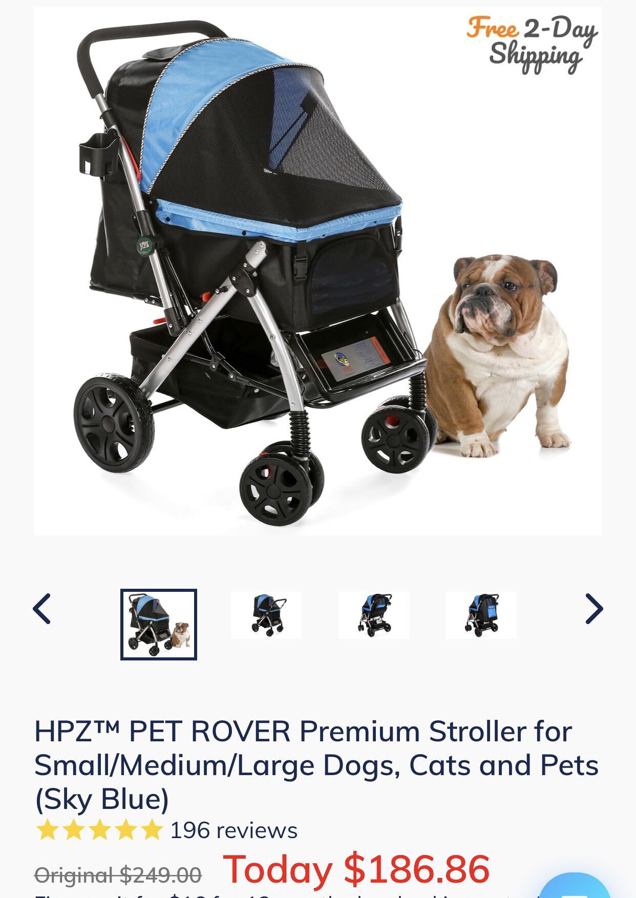 Stroller for dog
