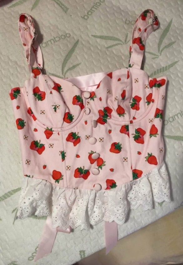 Strawberry Corset Top