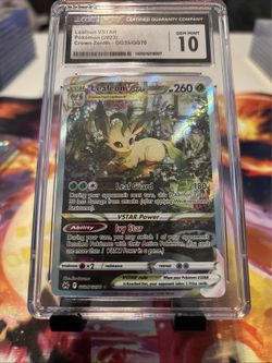 Leafeon VSTAR Crown Zenith GG35/GG70 Graded CGC Gem Mint 10.