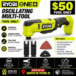 RYOBI 18V ONE+ Oscillating Multi-Tool w/ Blades & Sanding Accessories ā NEW ā $50