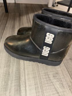 Black UGG Classic Clear Mini Waterproof Boots