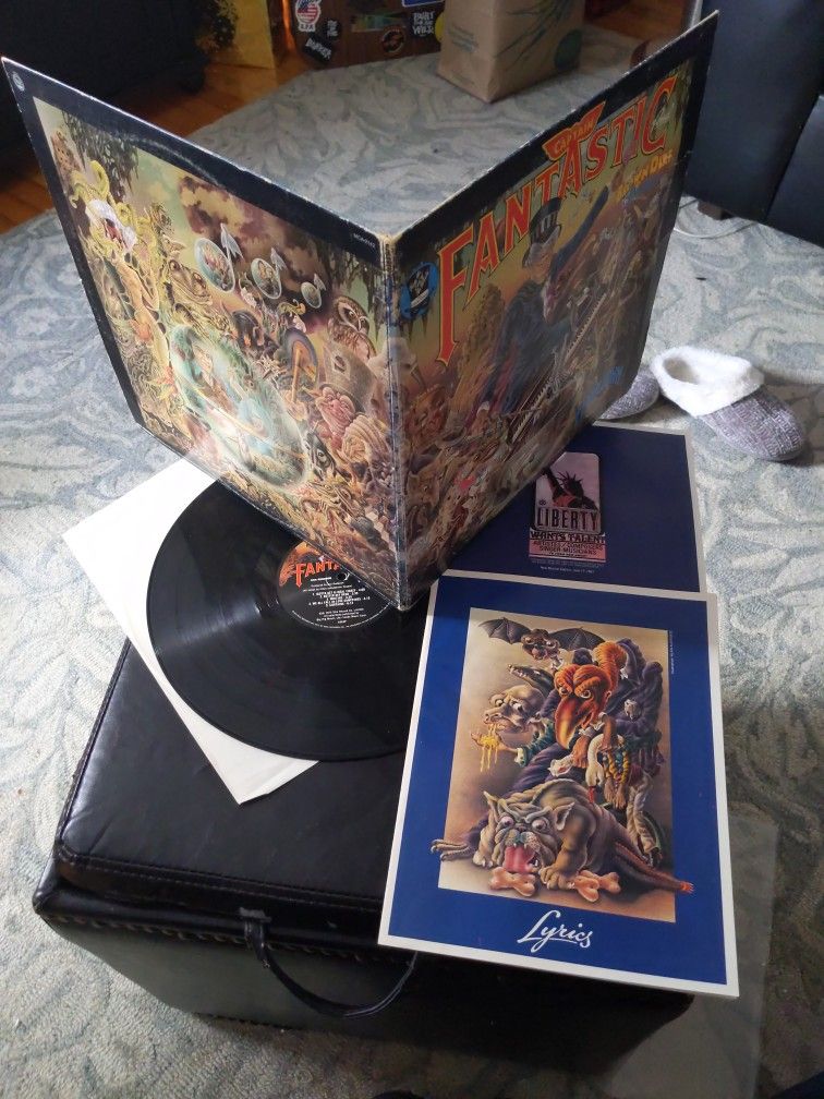 1975 Captain Fantastic And The Brown Dirt Cowboy Lp with Poster
