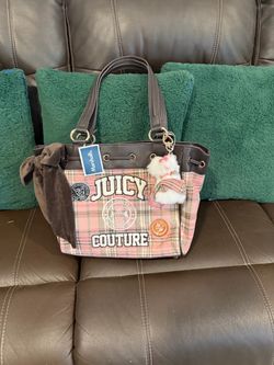 Juicy Couture Plaid Tote Bag