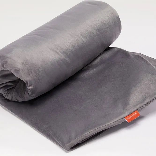 Gray Weighted Blanket - Soft Microfiber Comforter with Even Pressure Distribution - 60”x80”