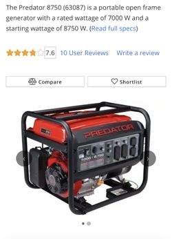 Predator Generator 8750 (NEW)