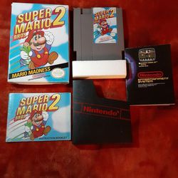 Nintendo NES Games- Super Mario Bros. 2 (CIB with Poster)