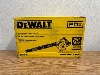 DEWALT DCE100B 20V MAX Cordless Compact Jobsite Blower 135 MPH 100 CFM (Tool Only)
