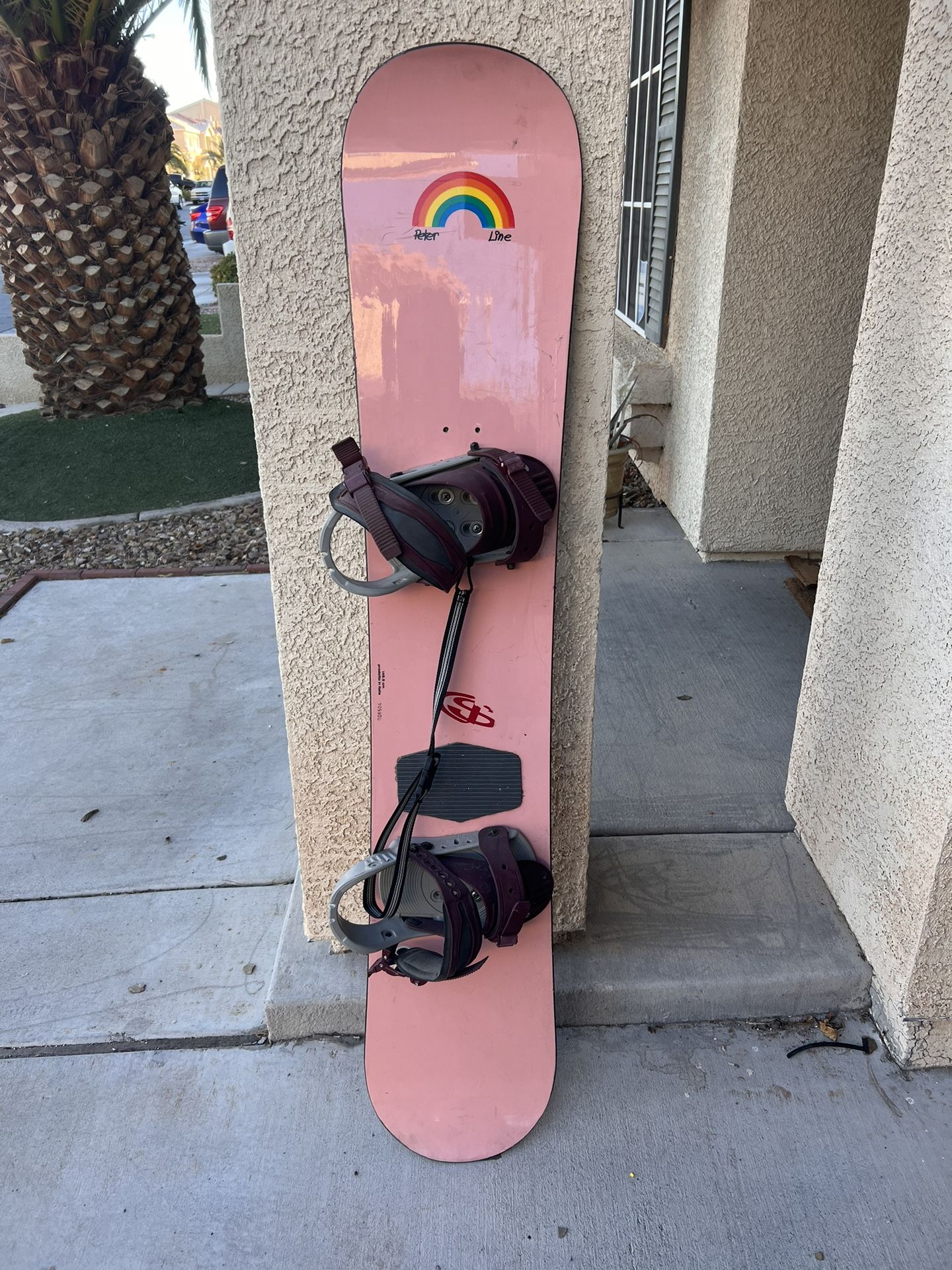 Vintage Peter Line Division 23 Snowboard 146.5 Cm Pink