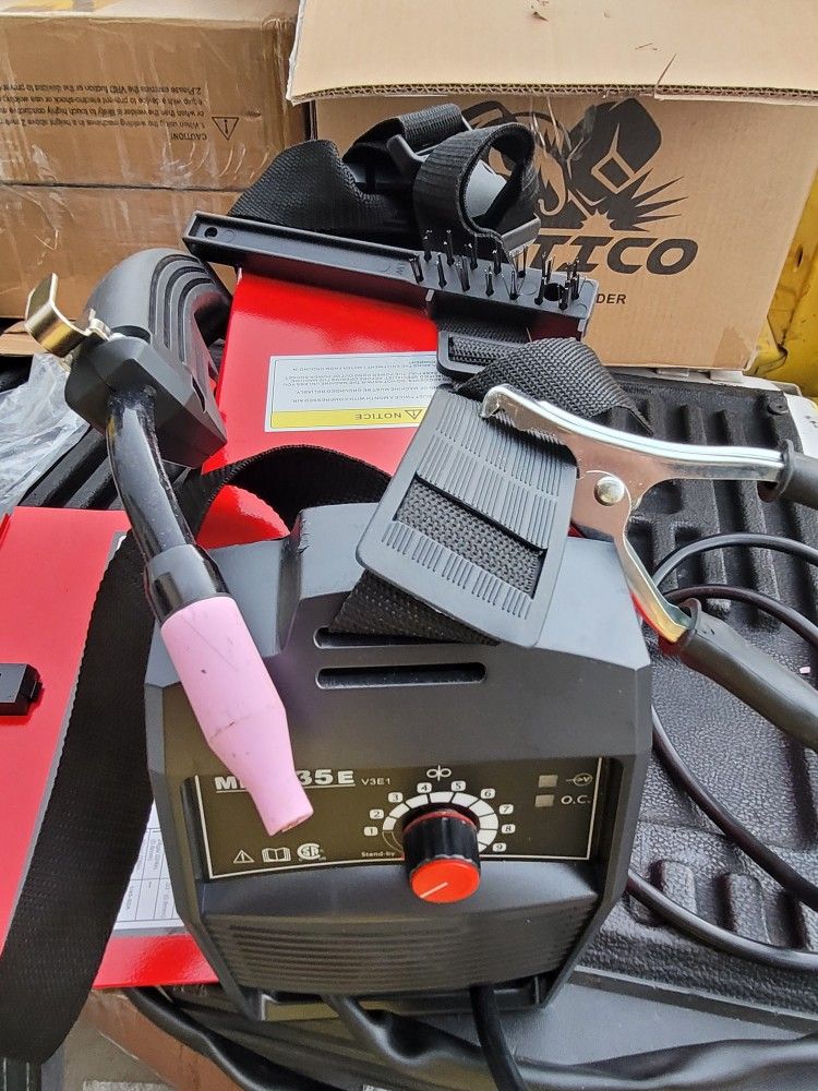 OPTICO MIG 135E Welder Machine, 110/120V IGBT Welding Machine, Gasless