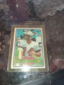 Steve Grogan New England Patriots. # 1980